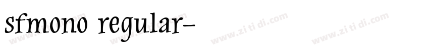 sfmono regular字体转换